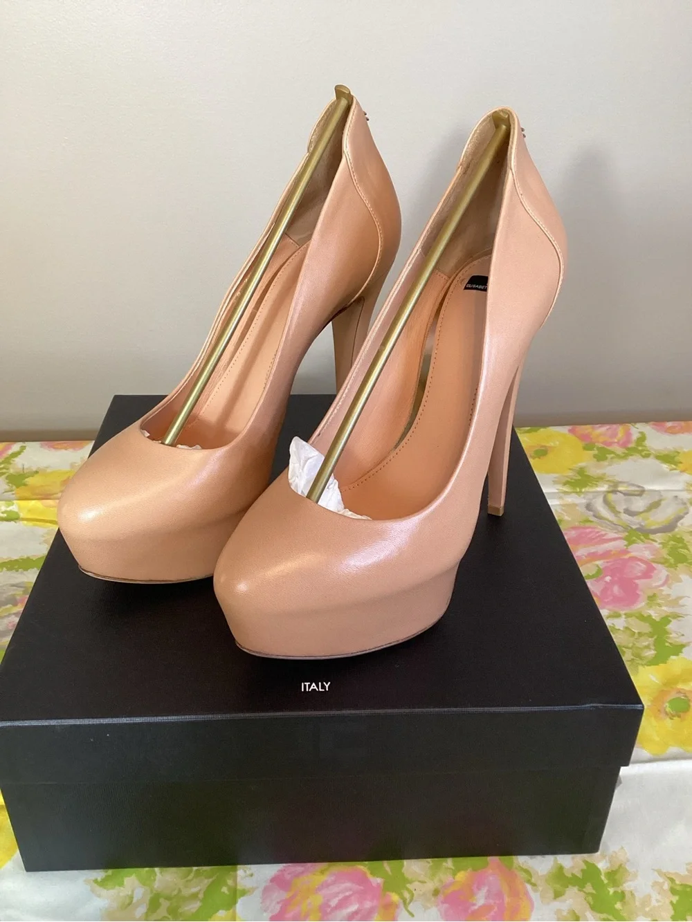 Elisabetta Franchi Nude Platform Stiletto Pump- Full Inclusion